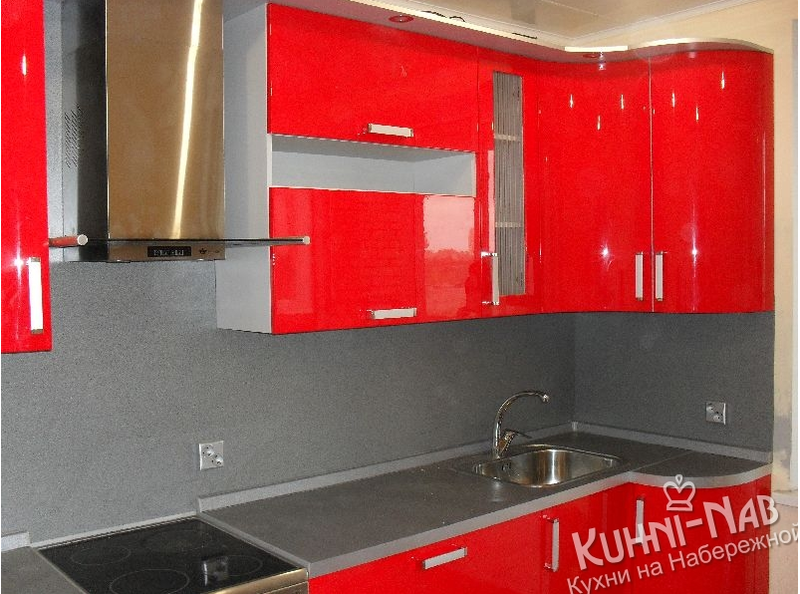 Красно черная кухня (102 фото)